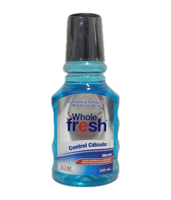 ENJUAGUE BUCAL WHOLE FRESH CONTROL CALCULO FRASCO X 250 ML